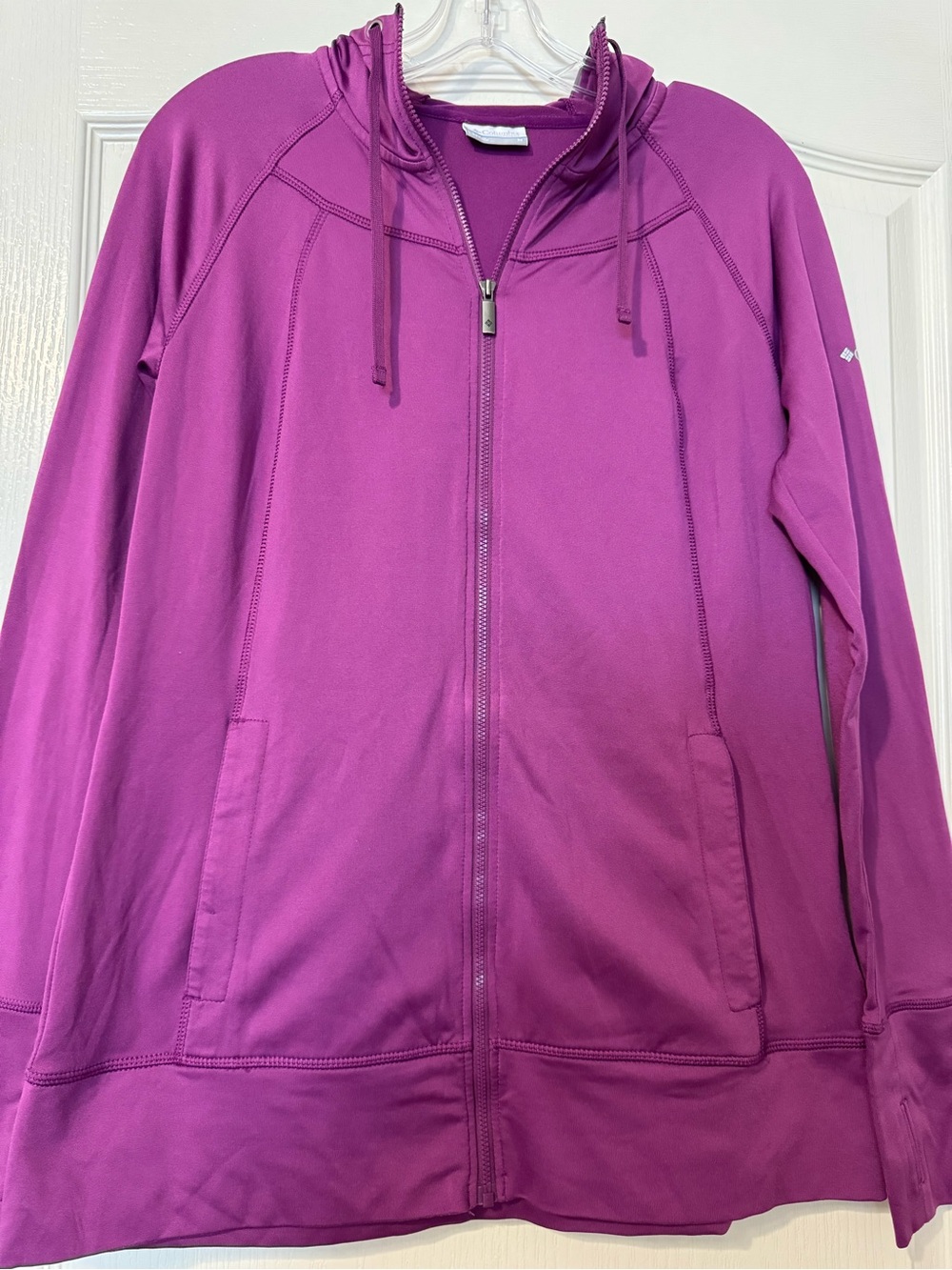 Columbia Women’s Zip-Up Hooded Jacket in Purple